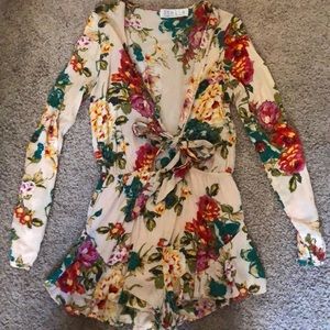 Long sleeve floral jumper